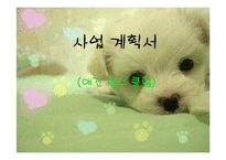 애견헬스클럽 사업계획서-1