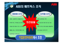 [국제경영] ABB의 조직구조-9