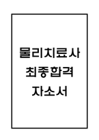 물리치료사 자기소개서 - 물리치료사 최종합격 자소서 (물리치료사 자기소개서 BEST 예문)-1