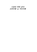 [마케팅] 시장의 매력 분석 -신한은행 vs 국민은행-1