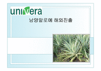 [국제경영] 남양알로에 해외진출-1