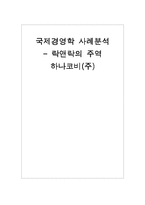 [글로벌경영] 하나코비(주) 락앤락 국제경영 사례분석-1