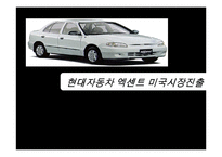 [국제마케팅] 현대자동차 엑센트 미국시장진출-1