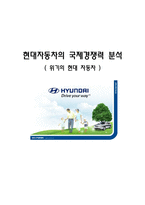 [국제마케팅] 현대자동차의 국제경쟁력 분석-1