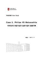 [국제경영] Philips VS Matusushita -1980년대 유럽기업과 일본기업의 불황극복-8