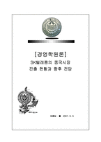 [국제경영학] SK텔레콤의 중국시장 진출 현황과 향후 전망-1