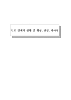 인도 경제의 현황 및 위상, 전망, 시사점-1