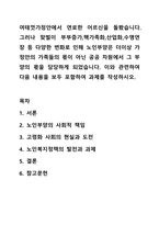 여태껏가정안에서 연로한 어르신을 돌봤습니다. 그러나 맞벌이 부부증가,핵가족화,산업화,수명연장 등 다양한 변화로 인해 노인부양은 더이상 가정안의 가족들의 몫이 아닌 공공 차원에서 그 부양의 몫을 담당하게 되었습니다. 이와 관련하여 다음 내용을 보두 포함하여-1