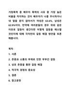 가정폭력 중 배우자 폭력의 사유 중 가장 높은 비율을 차지하는 것이 배우자가 나를 무시하거나 내 말을 듣지 않아서가 여성은 63.6%, 남성은 63.9%이다. 만약에 여러분들의 경우 위와 같은 이유로 갈등이 생긴다면 어떻게 갈등을 해소할 것인지에 대해 각자만의 갈등-1