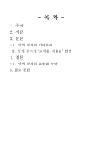 우리나라 영어 투자의 `고비용-저효율` 현상과 영어 투자의 효율화 방안-2