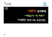 [매체기획론] 이명박 대선 매체기획-1