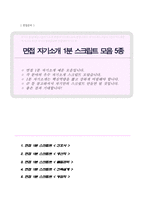 자기소개 1분 스피치 예문 5종 모음 면접1분 자기소개 면접스피치 면접자기소개스크립트 면접자기소개1분예문-1