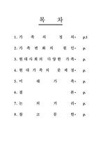 [현대사회학] 다양한 가족과 문제점-2