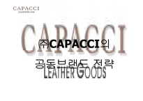 [경영전략론] ㈜CAPACCI의 공동브랜드 전략-1