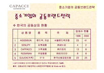 [경영전략론] ㈜CAPACCI의 공동브랜드 전략-4