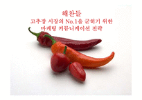 [마케팅] `해찬들` 고추장 시장 No.1을 굳히기 위한 마케팅 전략-1