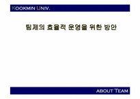[조직구조]팀제의 효율적 운영을 위한 방안-1