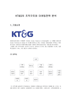KT&G의조직구조와마케팅전략분석(A+)-2