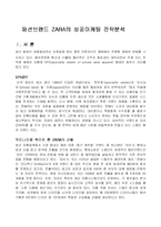 패션브랜드 ZARA의 성공마케팅 전략분석(A+)-2
