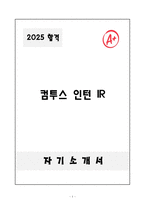 [자기소개서] 컴투스 인턴 IR 자소서-1