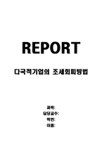[국제재무] 다국적기업의 조세회피방법-1