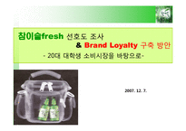 [마케팅조사] 참이슬fresh 선호도 조사 & Brand Loyalty 구축 방안-1