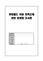 [마케팅 조사론] 롯데월드 이용 만족도에 관한 마케팅 조사론-1