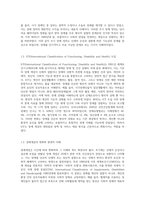 장애개념에 대한 국제분류(WHO)변화과정을 설명하고 현재 우리나라의 장애범주와 장애유형별 특성을 정리하여 제시 (1)-3