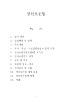 [사회복지법제론] 정신보건법-1