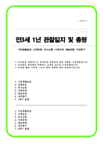 만3세 1년 관찰일지 및 총평 모음-1
