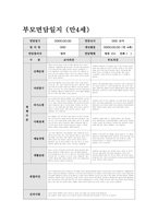부모면담일지 만4세 (상반기) 신체운동, 자연탐구, 의사소통, 사회관계, 예술경험, 생활습관 관찰내용 및 평가와 부모 개별 면담 내용 + 교사의 종합의견을 포함-5