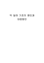약 달러 기조의 원인과 대응방안-1