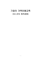 [인적자원개발] 포스코의 행복경영-1