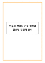 반도체 산업의 기술 혁신과 글로벌 경쟁력 분석-1