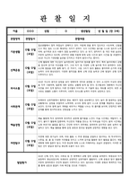 [관찰일지] 만 3 세 관찰내용 발달평가 7명-2