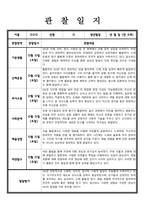 [관찰일지] 만 3 세 관찰내용 발달평가 7명-3
