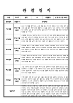 만 4세 관찰일지 발달평가 5명 분량-3