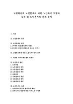 [노인문제와 노인복지정책] 고령화사회 노인문제에 따른 노인복지 모형과 실천 및 노인복지의 과제 분석-1