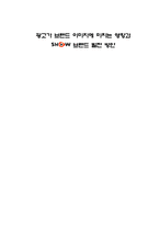 [컨버전스 마케팅] 광고가 브랜드 이미지에 미치는 영향과 SHOW 브랜드 발전 방안-1