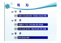 [농업경제학] 식품의 안정성-2