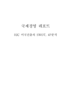 [국제경영] HJC 미국진출의 SWOT과 4P분석-1