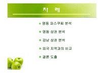 [경영학] 파스쿠찌를 통한 명동 상권 분석과 외국 지역과의 비교-2