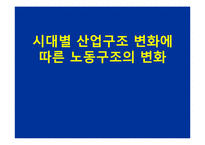 [노동경제] 시대별 산업구조 변화에 따른 노동구조의 변화-1
