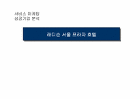 [서비스마케팅]서비스 마케팅 성공기업-래디슨 서울 프라자 호텔-1