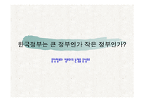 한국정부는 큰 정부인가 작은 정부인가 -중앙일보와 정부와의 논쟁을 중심으로-1