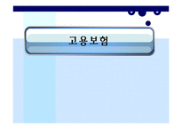 고용보험 레포트-1