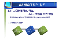 학습과 자기 -조직화(두뇌로서의 조직)-18