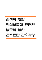 [지식부족과 관련된 부모의 불안 간호과정,아동간호학] 신생아 황달 질병 및 치료과정의 지식부족과 관련된 부모의 불안 간호진단 간호과정 케이스-1