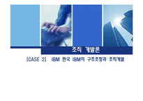 [조직개발론,조직개발,경영분석] IBM의 구조조정과 조직개발-1