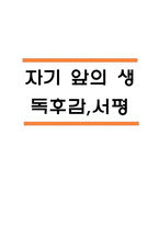 자기 앞의 생 독후감,서평-1